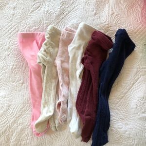 Lot of baby girl tights